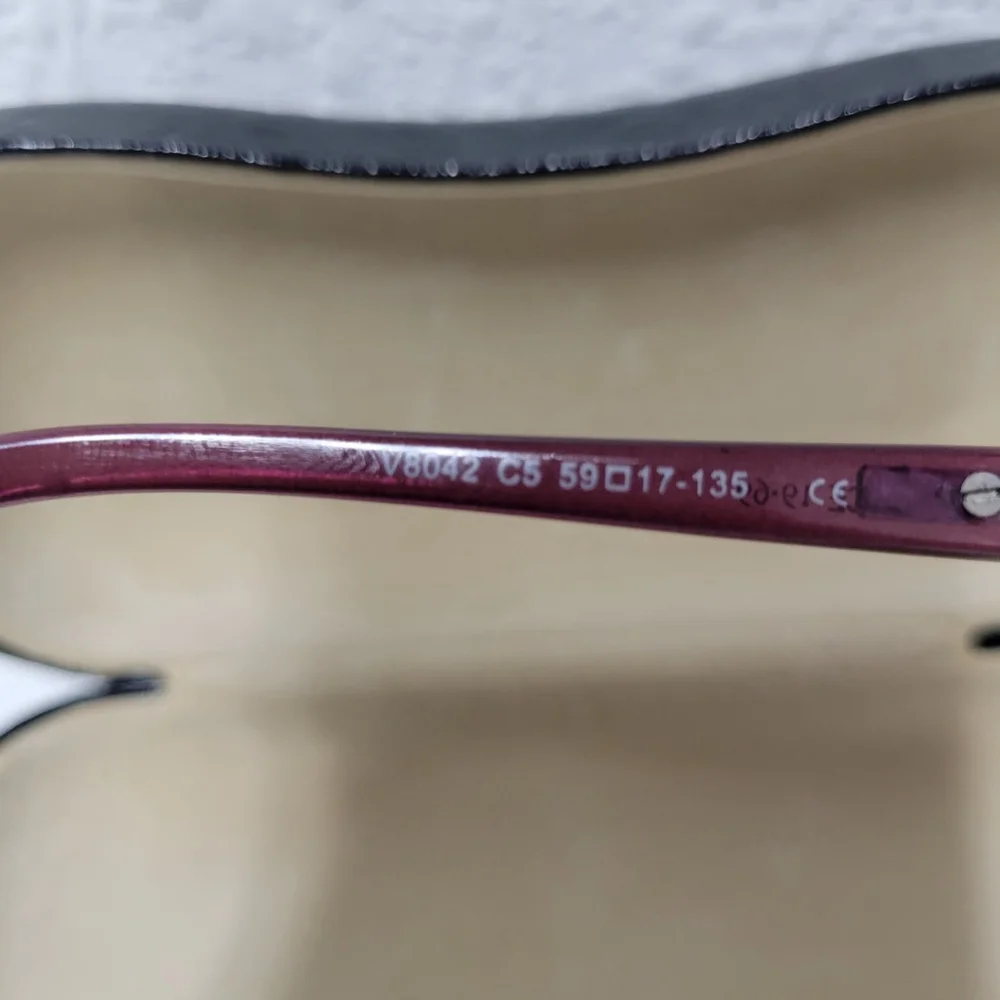 VERSACE Rhinestone Adult Unisex Sunglasses Eyewear Pink Brown Frame
